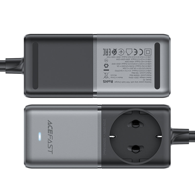 Z2/Z3 PD75W (3C+2A) Desktop Adapter (EU/UK) - Rapid and Efficient Charging